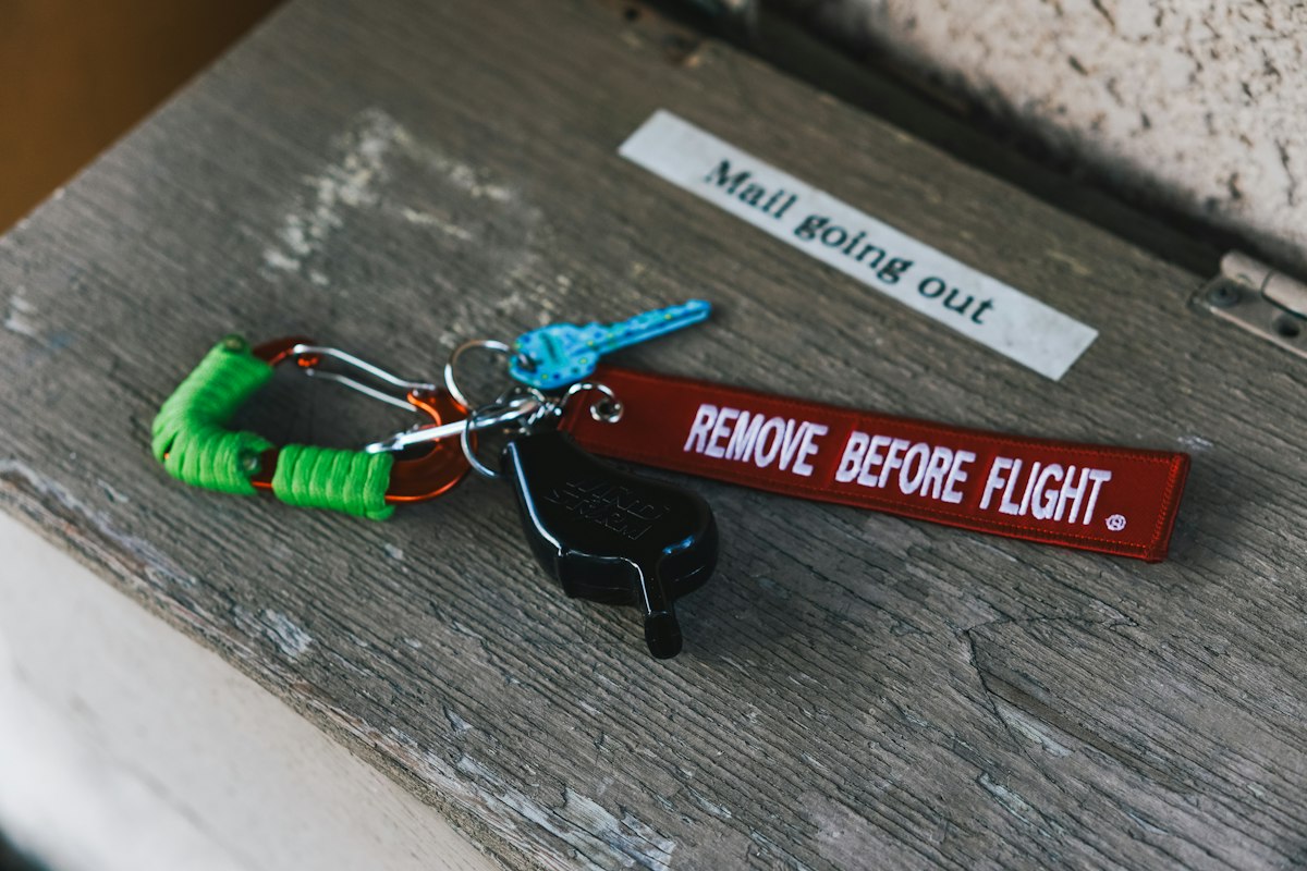 Emergency whistle and small go-bag