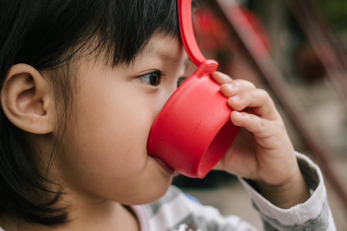 Water bottles for kids on a hike